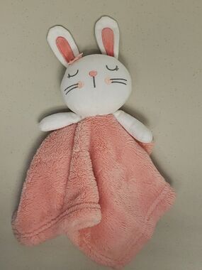 Baby Gear Sleeping Bunny Pink Lovey Security Blanket Nursery Soft
